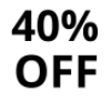 Huge discount! Save 40% storewide.