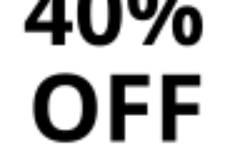Huge discount! Save 40% storewide.